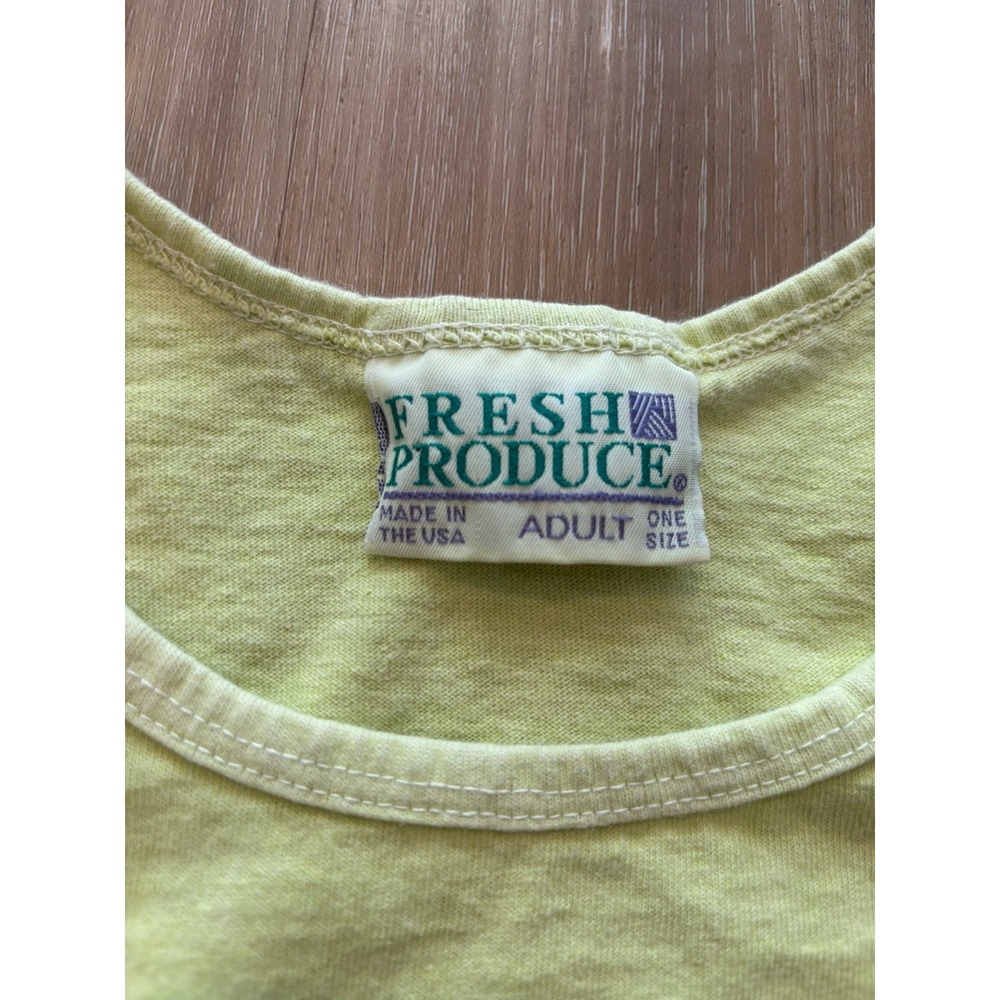 Vintage Fresh Produce Martha's Vineyard Crop Tank Top Boxy OS Measures S/M - Picture 4 of 7